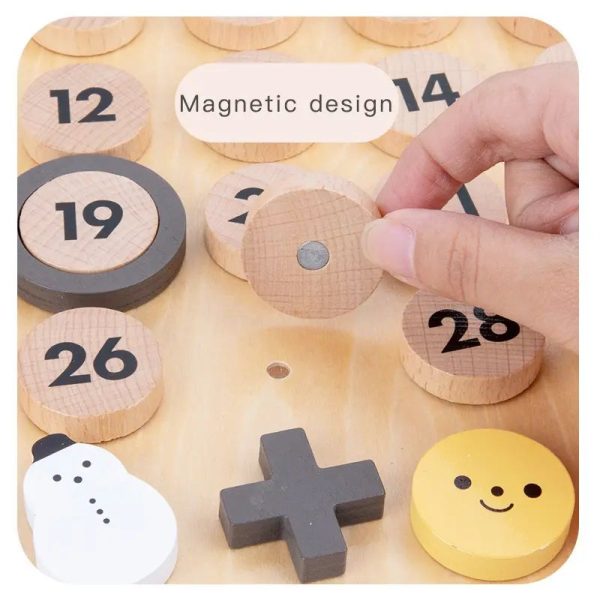 3D Wooden Perpetual Calendar New Trending Handmade Toy for Children - Image 2