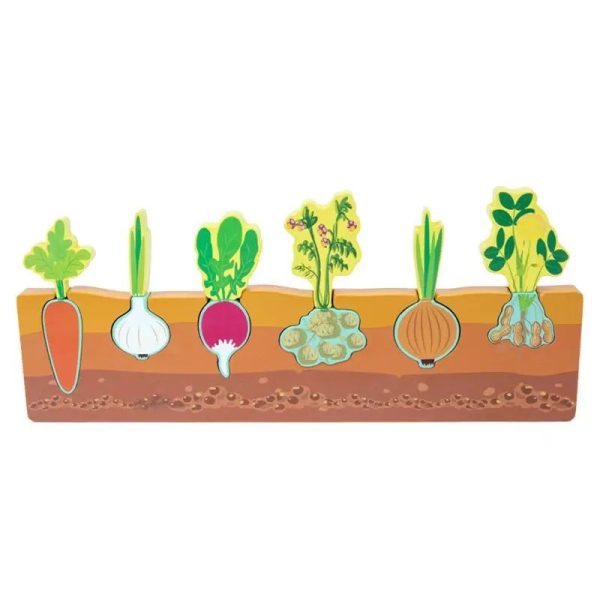 Wooden Jigsaw Puzzle Orchard Vegetable Shape Animal Toy