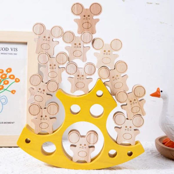 Fun Interactive Stacking Game Kids Early Educational Fine Motor Skills Training Plastic Wooden Balancing Toys-for Ages 2 7 Years - Image 2